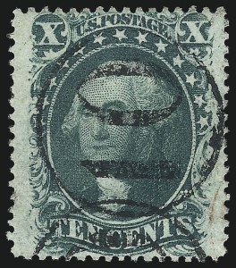 Sale 1074, Lot 599, 10c 1857-60 Issue (Scott 31-35)