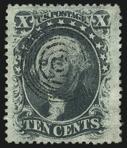 Sale 1074, Lot 602, 10c 1857-60 Issue (Scott 31-35)