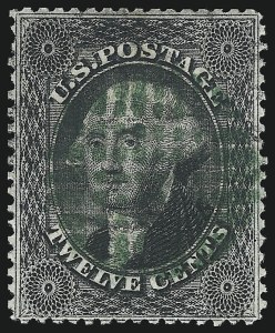 Sale 1074, Lot 607, 12c-24c 1857-60 Issue (Scott 36-37)