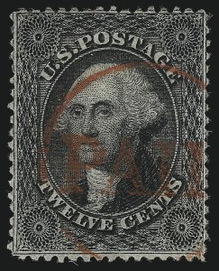 Sale 1074, Lot 610, 12c-24c 1857-60 Issue (Scott 36-37)