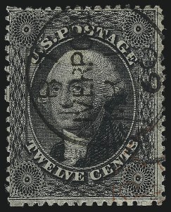 Sale 1074, Lot 611, 12c-24c 1857-60 Issue (Scott 36-37)