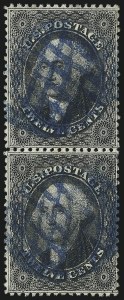 Sale 1074, Lot 614, 12c-24c 1857-60 Issue (Scott 36-37)