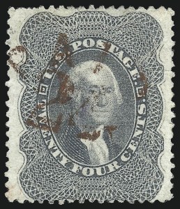Sale 1074, Lot 634, 12c-24c 1857-60 Issue (Scott 36-37)