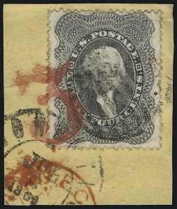 Sale 1074, Lot 636, 12c-24c 1857-60 Issue (Scott 36-37)