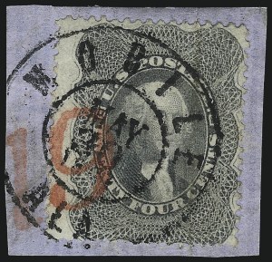 Sale 1074, Lot 637, 12c-24c 1857-60 Issue (Scott 36-37)