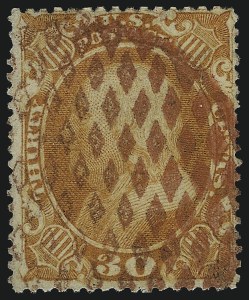 Sale 1074, Lot 639, 30c-90c 1857-60 Issue (Scott 38-39)