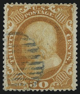 Sale 1074, Lot 641, 30c-90c 1857-60 Issue (Scott 38-39)