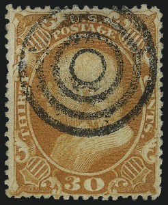 Sale 1074, Lot 644, 30c-90c 1857-60 Issue (Scott 38-39)
