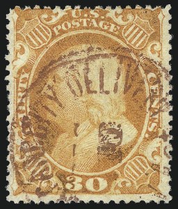 Sale 1074, Lot 648, 30c-90c 1857-60 Issue (Scott 38-39)