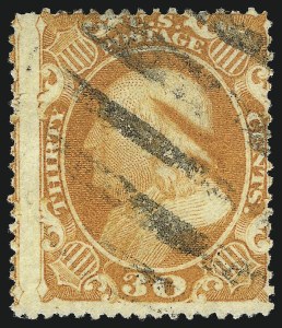 Sale 1074, Lot 655, 30c-90c 1857-60 Issue (Scott 38-39)