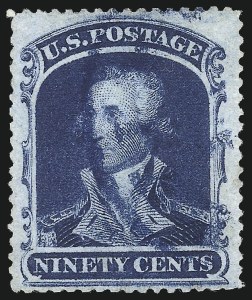 Sale 1074, Lot 656, 30c-90c 1857-60 Issue (Scott 38-39)