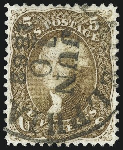 Sale 1074, Lot 659, 5c Buff and Brown Yellow Shades, 1861 Issue (Scott 67-67b)