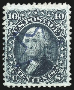 Sale 1074, Lot 687, 10c 1861 Issue (Scott 68)