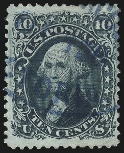 Sale 1074, Lot 694, 10c 1861 Issue (Scott 68)