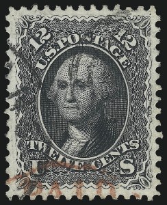 Sale 1074, Lot 701, 12c 1861 Issue (Scott 69)