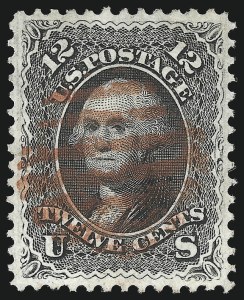 Sale 1074, Lot 703, 12c 1861 Issue (Scott 69)