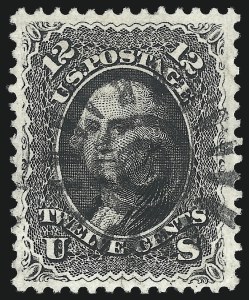 Sale 1074, Lot 709, 12c 1861 Issue (Scott 69)