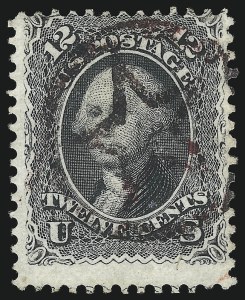 Sale 1074, Lot 719, 12c 1861 Issue (Scott 69)
