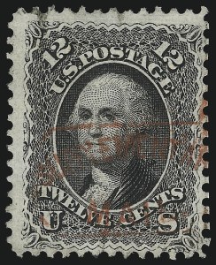 Sale 1074, Lot 721, 12c 1861 Issue (Scott 69)