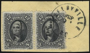 Sale 1074, Lot 722, 12c 1861 Issue (Scott 69)