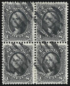 Sale 1074, Lot 724, 12c 1861 Issue (Scott 69)