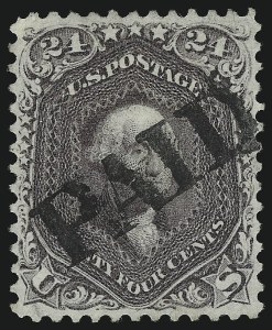 Sale 1074, Lot 728, 24c Lilac, Steel Blue, Violet Shades, 1861 Issue (Scott 70-70d)