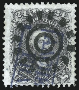 Sale 1074, Lot 738, 24c Lilac, Steel Blue, Violet Shades, 1861 Issue (Scott 70-70d)