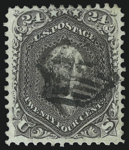 Sale 1074, Lot 739, 24c Lilac, Steel Blue, Violet Shades, 1861 Issue (Scott 70-70d)