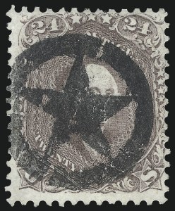 Sale 1074, Lot 741, 24c Lilac, Steel Blue, Violet Shades, 1861 Issue (Scott 70-70d)