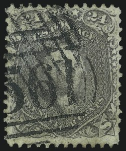 Sale 1074, Lot 744, 24c Lilac, Steel Blue, Violet Shades, 1861 Issue (Scott 70-70d)