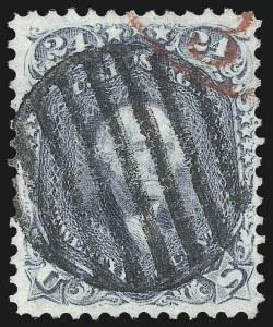 Sale 1074, Lot 748, 24c Lilac, Steel Blue, Violet Shades, 1861 Issue (Scott 70-70d)