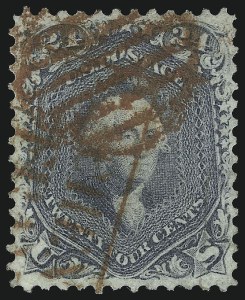 Sale 1074, Lot 752, 24c Lilac, Steel Blue, Violet Shades, 1861 Issue (Scott 70-70d)