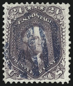 Sale 1074, Lot 756, 24c Lilac, Steel Blue, Violet Shades, 1861 Issue (Scott 70-70d)