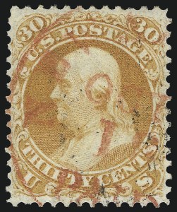 Sale 1074, Lot 768, 30c 1861 Issue (Scott 71)