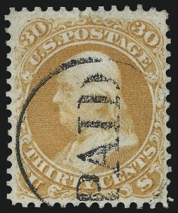 Sale 1074, Lot 782, 30c 1861 Issue (Scott 71)