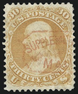 Sale 1074, Lot 786, 30c 1861 Issue (Scott 71)