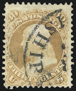 Sale 1074, Lot 788, 30c 1861 Issue (Scott 71)