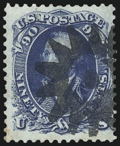 Sale 1074, Lot 838, 90c 1861 Issue (Scott 72)