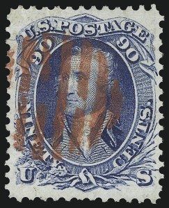 Sale 1074, Lot 839, 90c 1861 Issue (Scott 72)