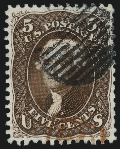 Sale 1074, Lot 847, 5c Red Brown and Brown Shades, 1862-63 Issue (Scott 75-76)