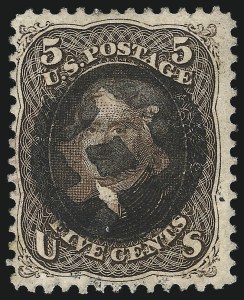 Sale 1074, Lot 858, 5c Red Brown and Brown Shades, 1862-63 Issue (Scott 75-76)
