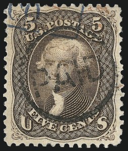Sale 1074, Lot 863, 5c Red Brown and Brown Shades, 1862-63 Issue (Scott 75-76)