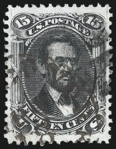 Sale 1074, Lot 866, 15c 1866 Issue (Scott 77)