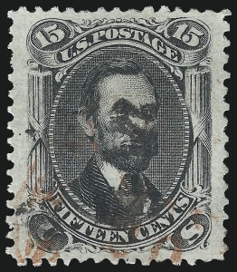 Sale 1074, Lot 867, 15c 1866 Issue (Scott 77)