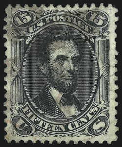 Sale 1074, Lot 871, 15c 1866 Issue (Scott 77)