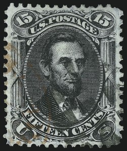 Sale 1074, Lot 872, 15c 1866 Issue (Scott 77)