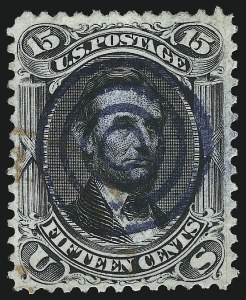 Sale 1074, Lot 875, 15c 1866 Issue (Scott 77)