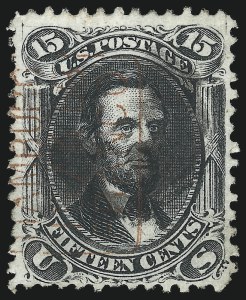 Sale 1074, Lot 877, 15c 1866 Issue (Scott 77)