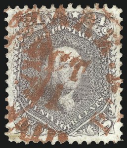 Sale 1074, Lot 891, 24c Lilac and Blackish Violet Shades, 1863 Issue (Scott 78-78c)