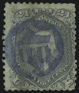 Sale 1074, Lot 899, 24c Lilac and Blackish Violet Shades, 1863 Issue (Scott 78-78c)